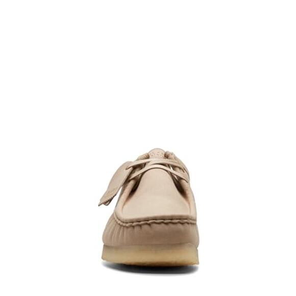 NWT Clarks Wallabee Sand Vegan 11.5 D MEN Beige - Picture 4 of 7